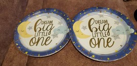 "Dream Big Little One" Baby Shower or Birthday Plates - 7" round - 2 pkgs of 8 - $8.79