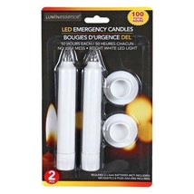 NEW 8pk Emergency LED Candle w/ Stands Christmas Windows White 50hr Batt... - $24.98