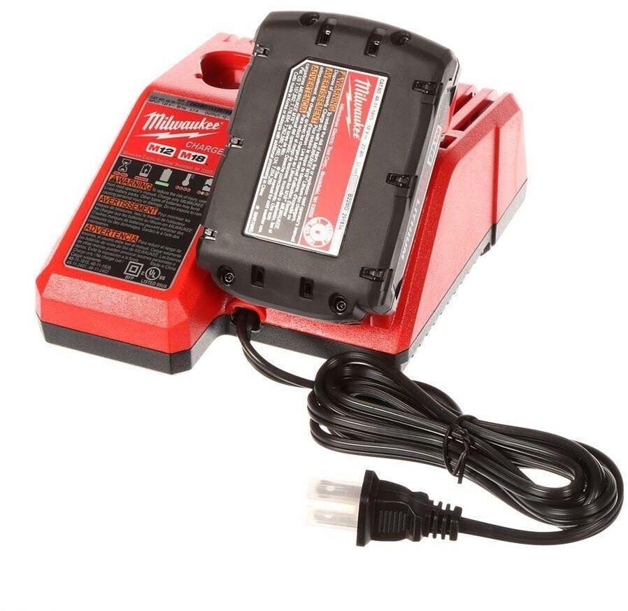 Milwaukee Cordless Grease Gun 18Volt LithiumIon Battery Charger Hard