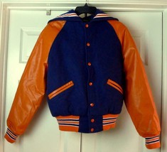 Blue and Orange Letter Jacket Petite Very small size - $34.65