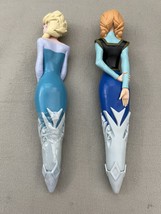 Disney Parks Frozen Elsa and Anna Figurine Pen Set of 2 NEW image 3