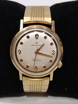 Mens Hamilton Electric Wristwatch Beautiful 10K Rolled Gold Plate Case - $400.05