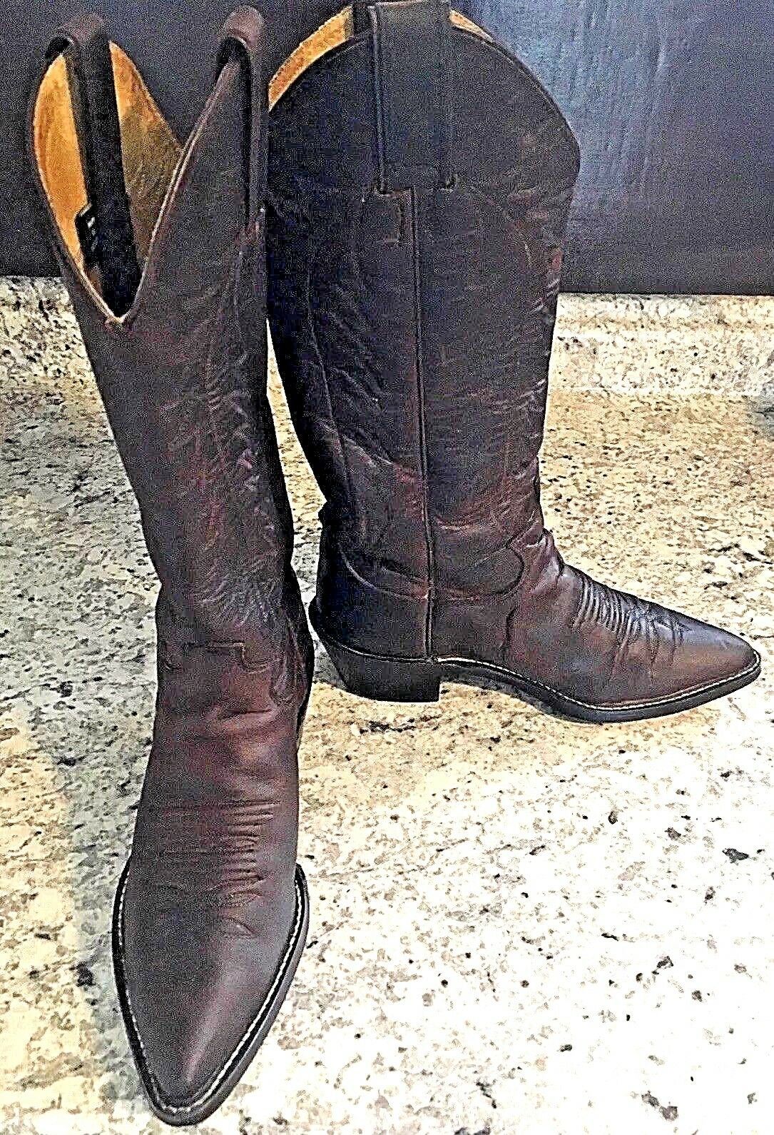 justin bay apache leather cowboy boots