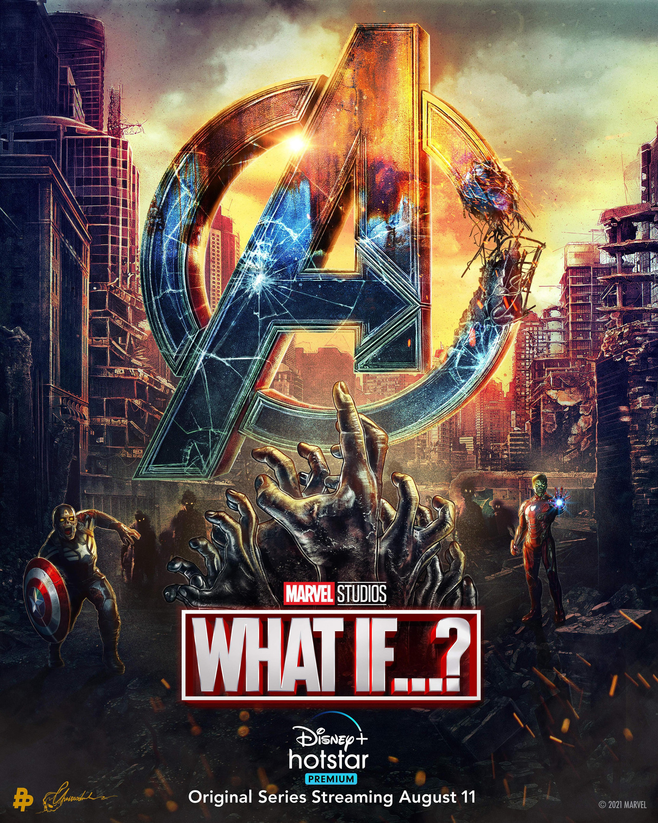 What If...? Poster Marvel Comics 2021 TV SERIES Art Print Size 24x36 27x40 #6