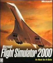 MS Flight Simulator 2000 PC CD pilot fly plane aircraft aviation simulation game - $27.71