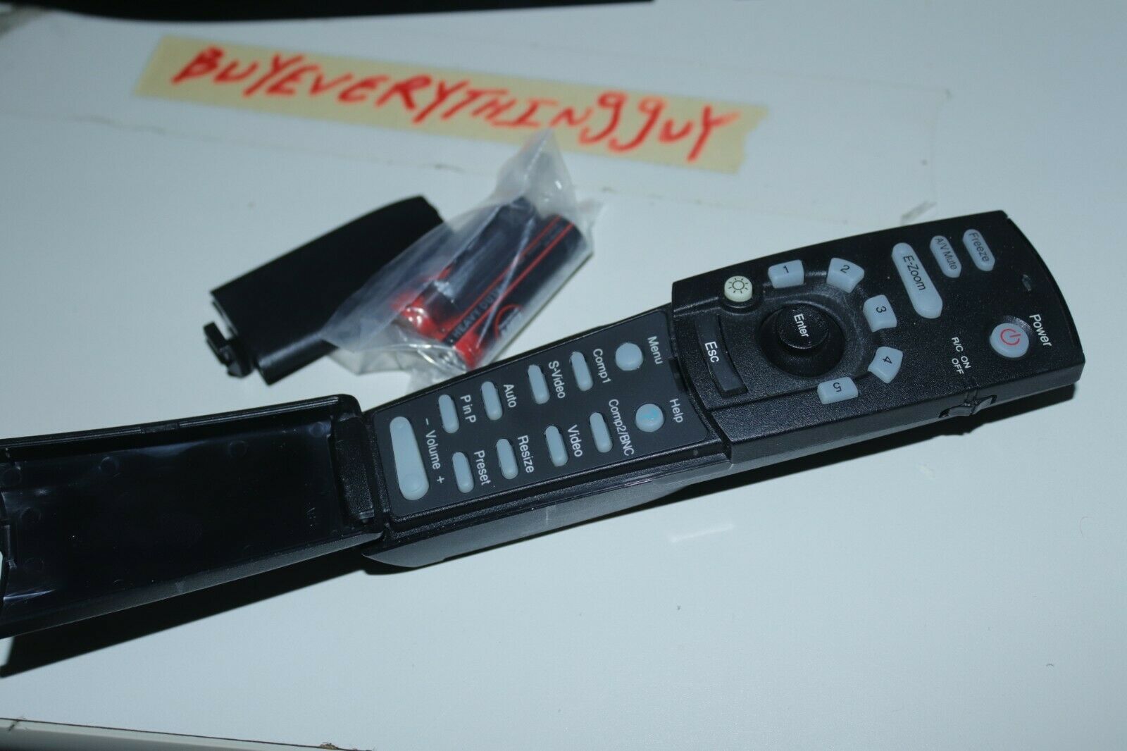 JVC bhd0078 Projector OEM Remote Tested W Batteries ultra rare Remote