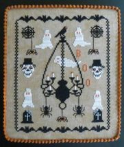 Ghostly Encounters halloween cross stitch chart Stitches Through Time  - $10.80