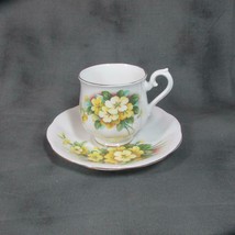 Vintage Royal Albert Yellow Primrose Demitasse Cup & Saucer - $8.59