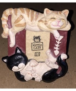1995 Figi Graphics Whittle Cats Photo Picture Frame  - $10.99