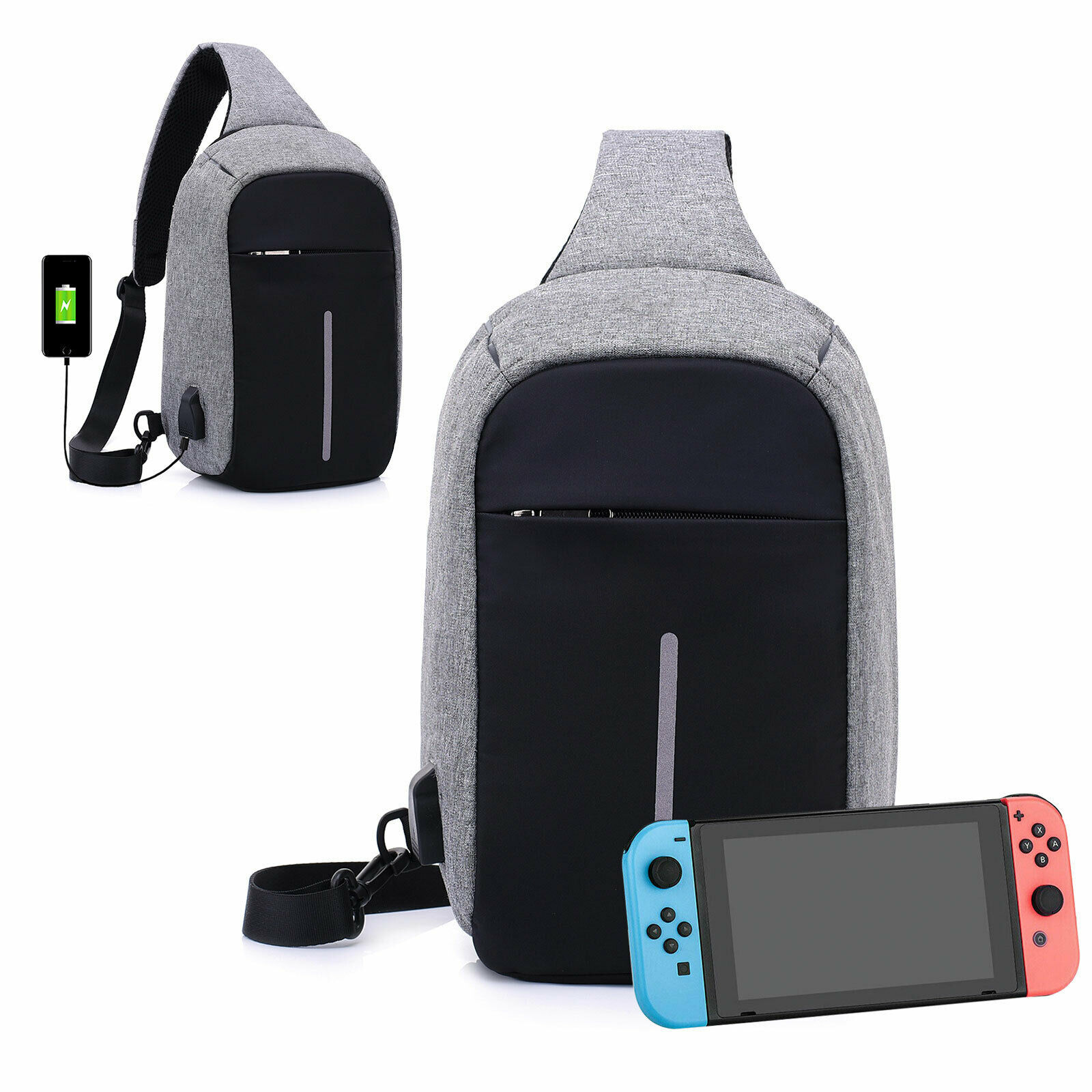 Travel Backpack Crossbody Bag for Nintendo Switch / Switch Lite Console ...