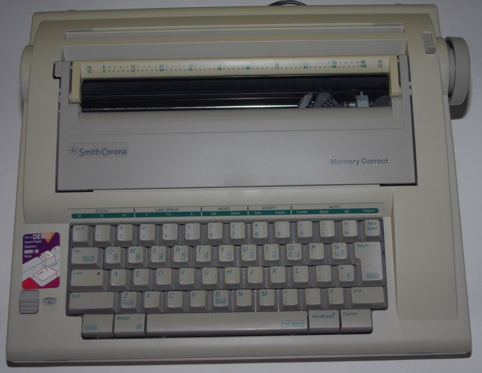 SMITH CORONA Memory Correct ELECTRONIC TYPEWRITER Model NA1HH with new ribbon