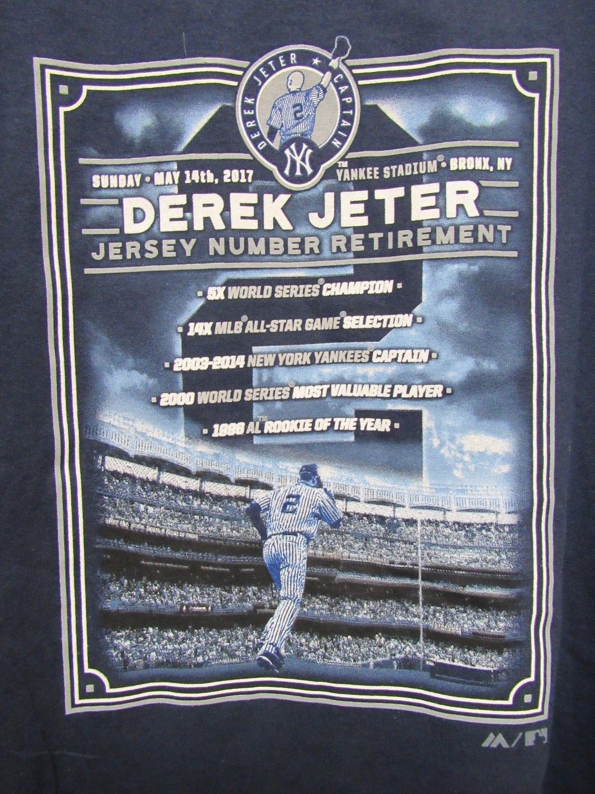 MLB Derek Jeter Yankee Stadium Number and 50 similar items