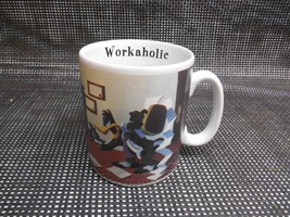1994 Looney Tunes WORKAHOLIC OVER-SIZED COFFEE CUP MUG Warner Brothers - $29.69