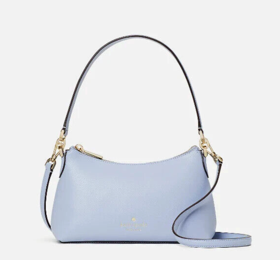 New Kate Spade Sadie Small Shoulder bag Saffiano Leather Candied Flower Blue Women