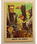 TOPPS BUBBLES INC.1959 MONSTERS TRADING CARD &quot;WATCH THE BIRDIE&quot; #35 - $11.87