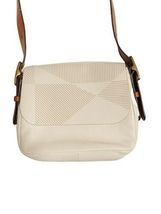 Off White Fossil Leather Crossbody Bag Purse Handbag Women Shoulder image 3