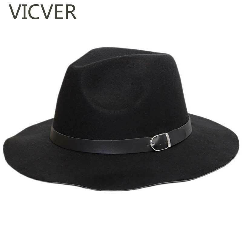 ZENGCAI® Fashion Women Men Fedora Hat Unisex Black Jazz Hat Spring ...