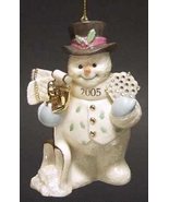 Lenox 2005 A Chilly Christmas Snowman Ornament - $43.44