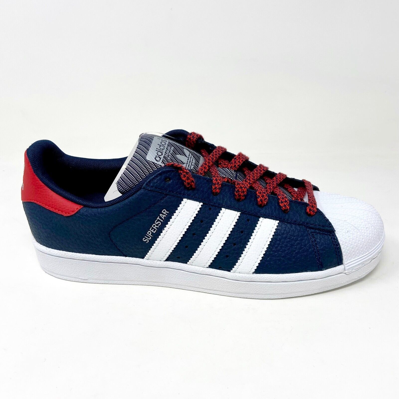 Adidas Originals Superstar NFL Pack Navy White Red Mens Leather Sneakers Q16709