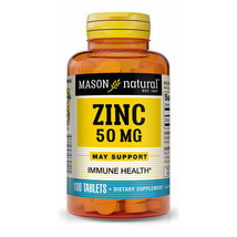 MASON NATURAL, Zinc 50 Mg Tablets, 100 Count EXP: 06/23 - $7.77