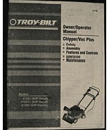 Owner/Operator Manual forTroy-Bilt Chipper/Vac Plus models  47291, 47291... - $10.99