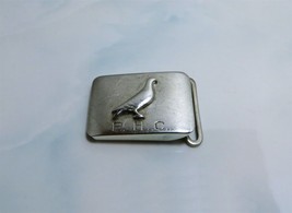 Antique / Vintage Sterling Silver &quot;Bird&quot; &amp; PHC Monogramed Belt Buckle by... - $55.44