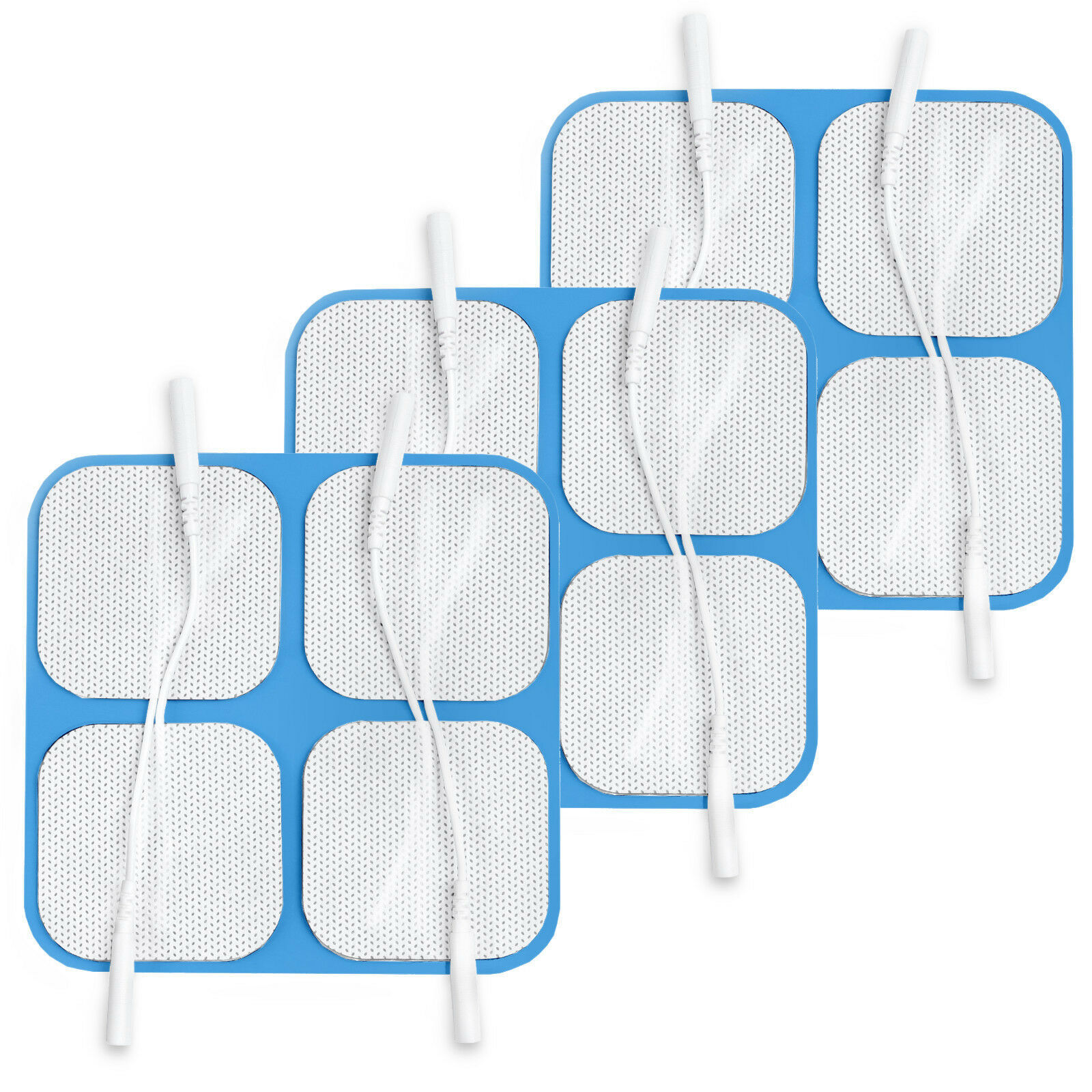 Blue Gel Electrode Pads for Sensitive Skin - 3 Packs of 4 Electrodes ...