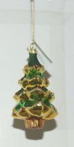 Ganz Midwest Gift MX177849 Glass Christmas Tree Shape Ornaments set of 2 image 2
