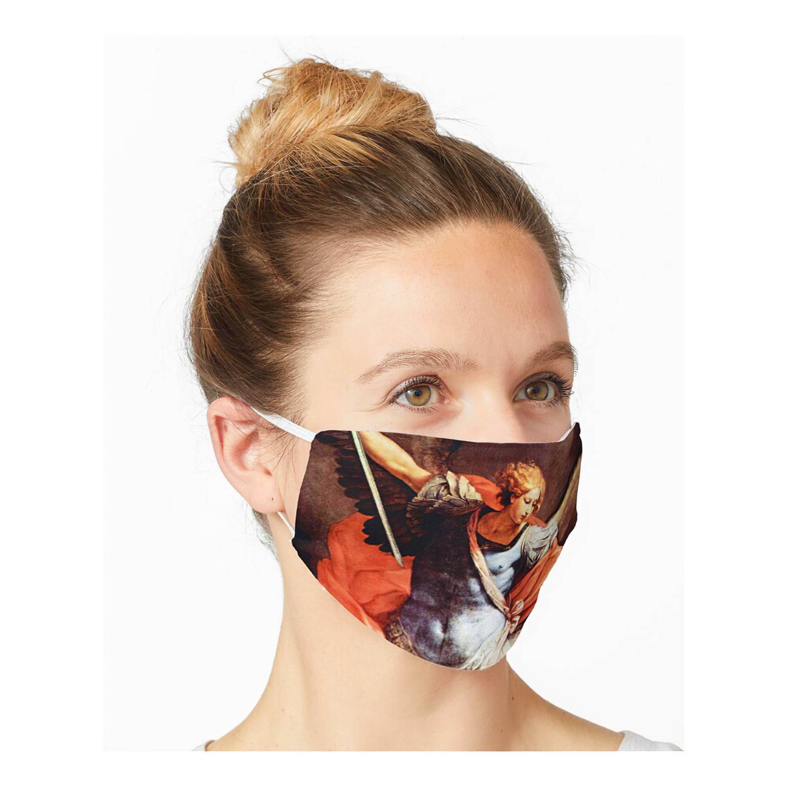 Saint Michael the Archangel Angel Catholic Face Mask Cover 202