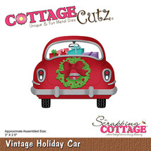 Vintage Holiday Car Cottage Cutz Die. Card Making. Scrapbooking CLEARANCE