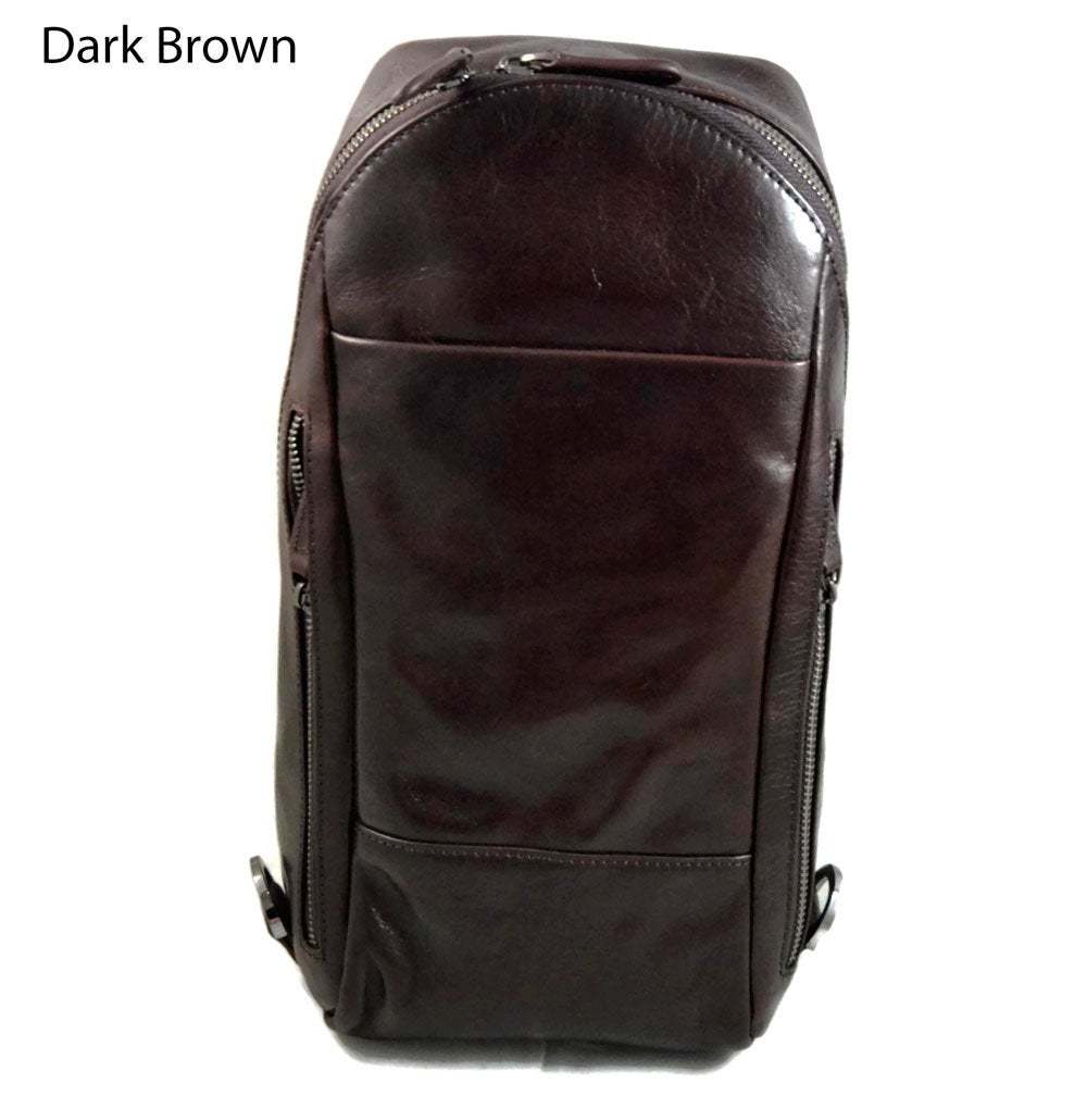 Men waist leather women shoulder bag ladies hobo bag black travel back sling - Bags