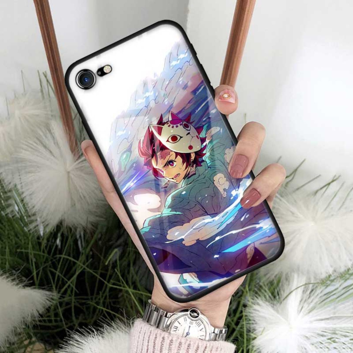 Demon Slayer Kimetsu No Yaiba Tempered Glass Case For iPhone 11 Pro Max