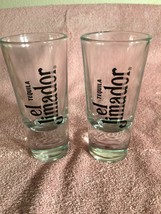 (2) EL JIMADOR TEQUILA GLASSES--DOUBLE SHOT--WEIGHTED BASE-----FREE SHIP... - $17.86