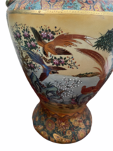 Vintage 18" Japanese Two Gold Gilt Handle Satsuma Vase Jug Japan Marked image 2