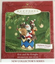 Hallmark 2001 Kris and the Kringles Series #1 New Musical Jingle Bells Santa - $22.44
