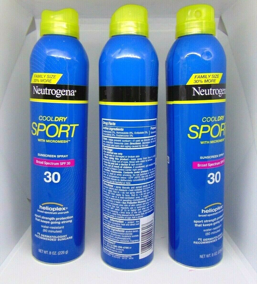 neutrogena sunscreen spray travel size