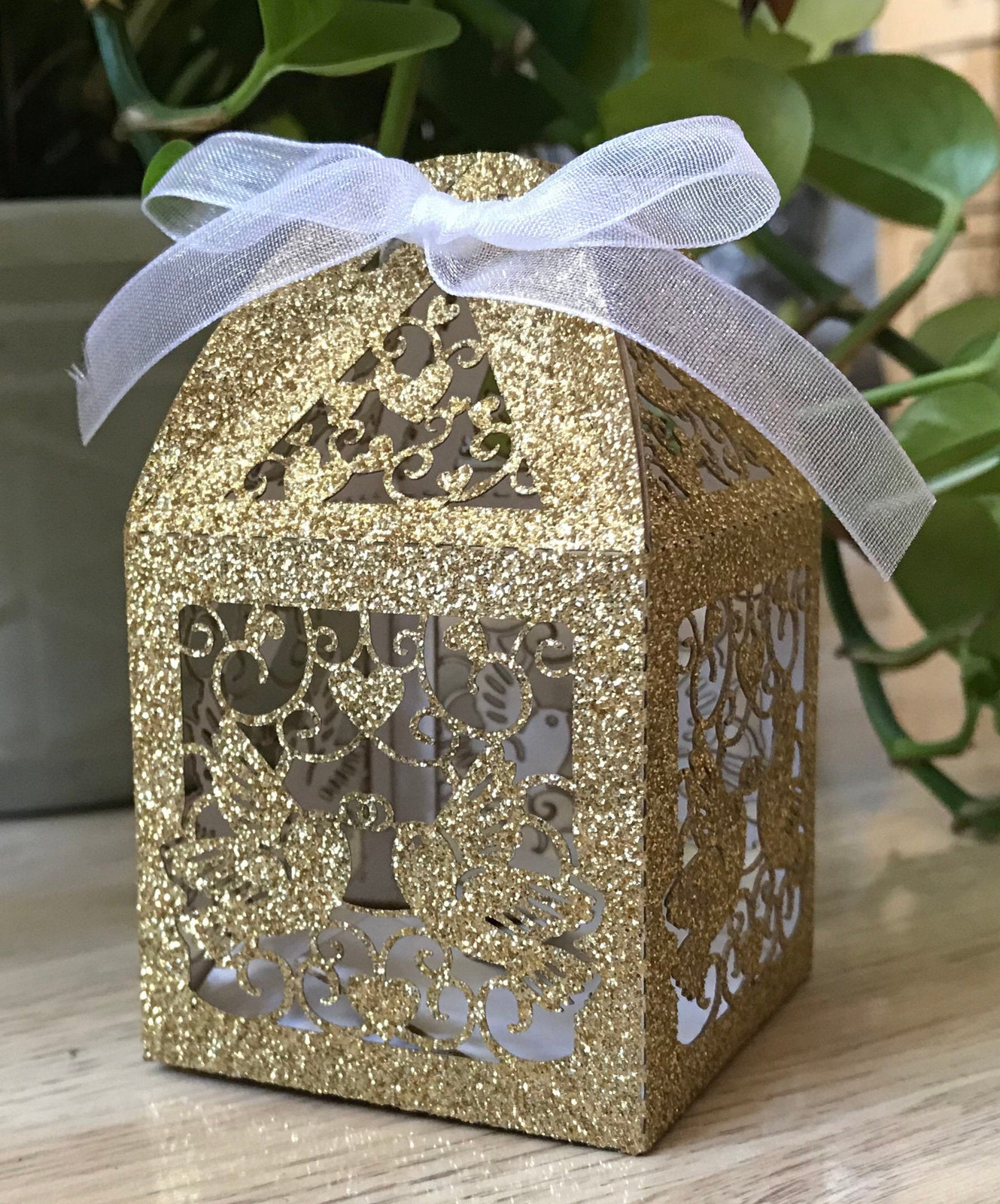 100pcs Glitter Gold Wedding Favor boxes,Small Gift boxes,wedding gift boxes
