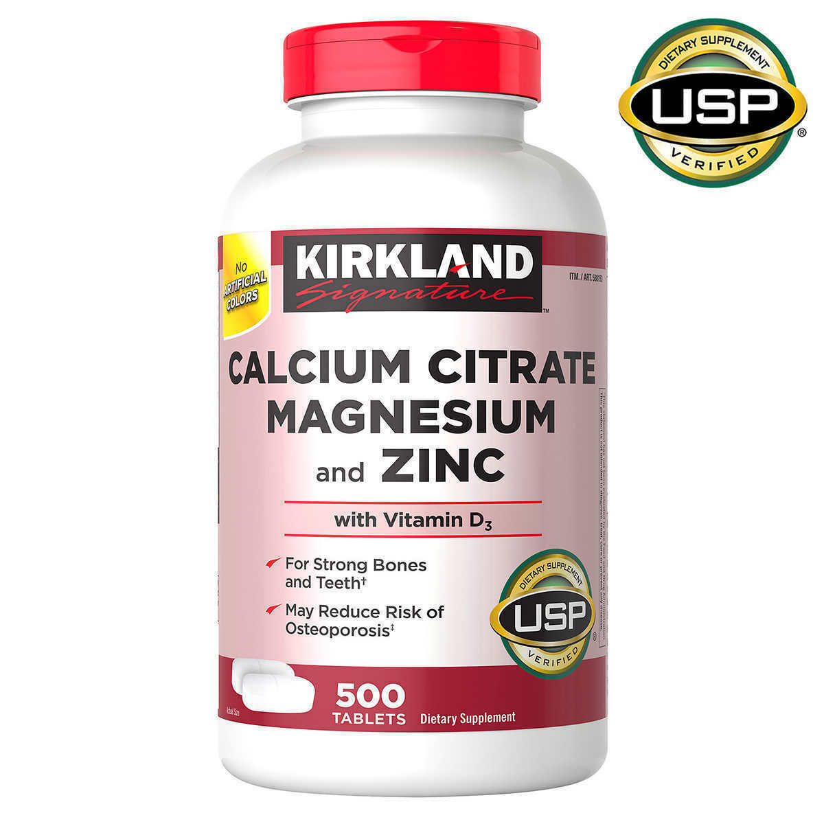 NEW Kirkland Signature Calcium Citrate Magnesium and Zinc, 500 Tablets FREE SHIP