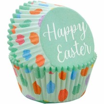 Happy Easter 75 Ct Baking Cups Cupcakes Liners Treats Wilton - $3.65