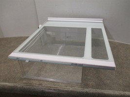 Amana Refrigerator Glass Shelf W/ Sleeve (Scratches) 10370029 D7698112 D7862993 - $54.00