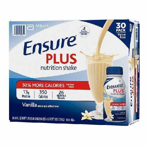 Primary image for Ensure Plus Nutrition Vanilla Shake 8 fl. oz., 30-pack