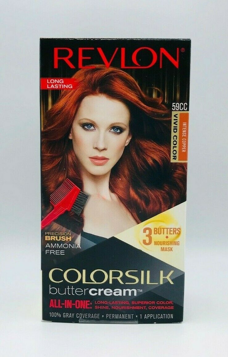 REVLON ColorSilk 59CC INTENSE COPPER Long Lasting Hair Color Ammonia