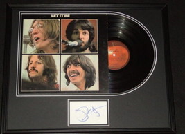 Phil Spector Signed Framed 1970 Beatles Let it Be Vinyl Album Display JSA image 1