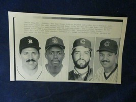 1989 MLB 4 player trade between Padres and Cubs Vintage Wire Press Photo - $16.40