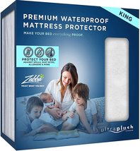 100% Waterproof Premium Mattress Protector, Luxuriously Soft and Comfort... - $37.99+