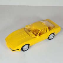 Vintage 1992 Chevy C4 Corvette ZR-1 Chevrolet Dealer Promo Car Yellow AMT ERTL 6 - $24.75