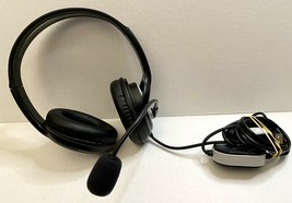 Microsoft LifeChat LX-3000 Black USB Headset Headphones with Microphone Tested - $28.80