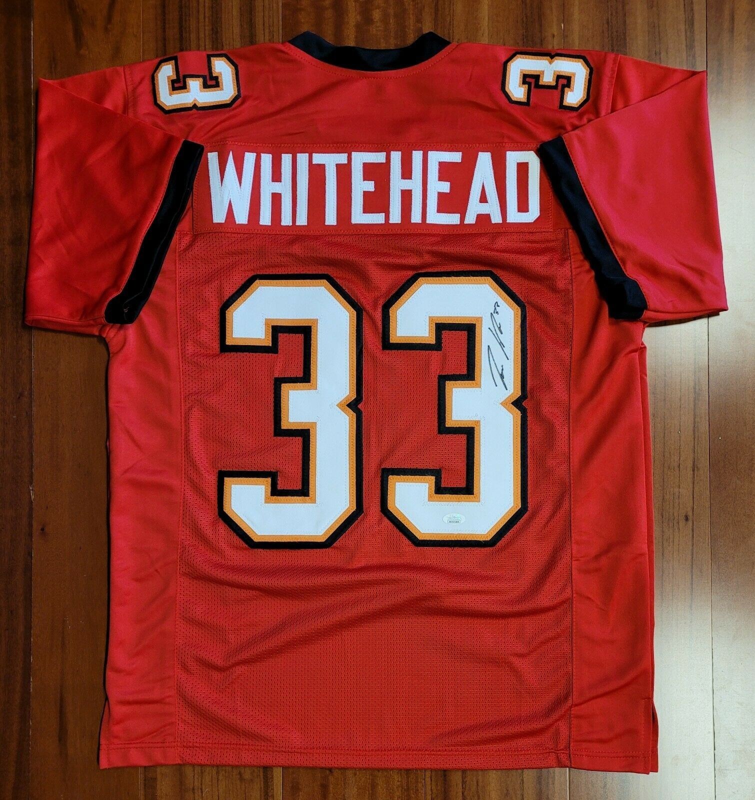 Jordan Whitehead Signed Black Jersey