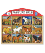 Melissa &amp; Doug Pasture Pals - 12 Collectible Horses With Wooden Barn-Shaped - £15.67 GBP