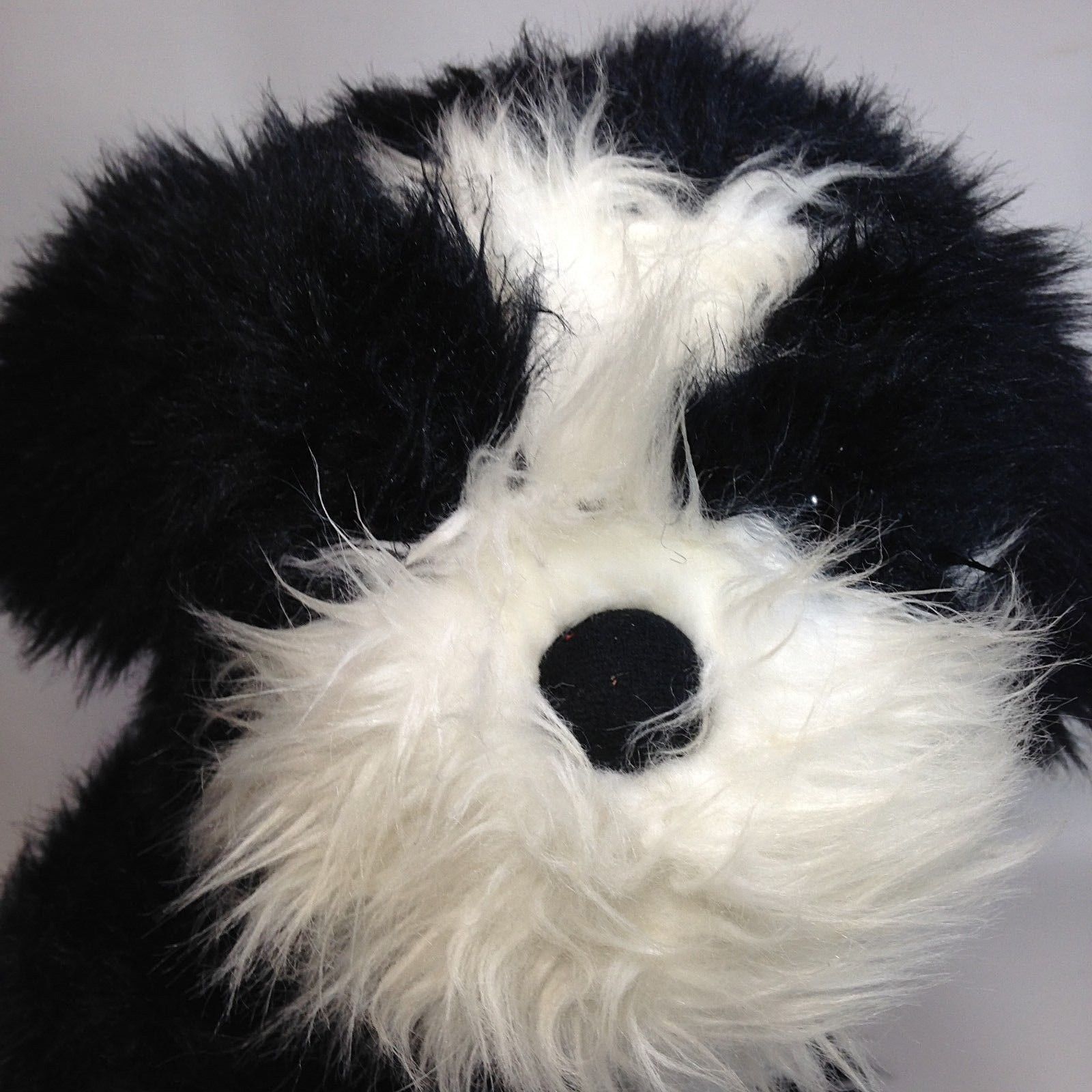 black and white shih tzu stuffed animal